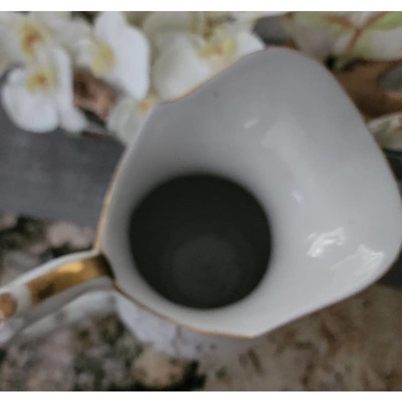 Large White & Gold B&D China Pitcher - Picture 7 of 11